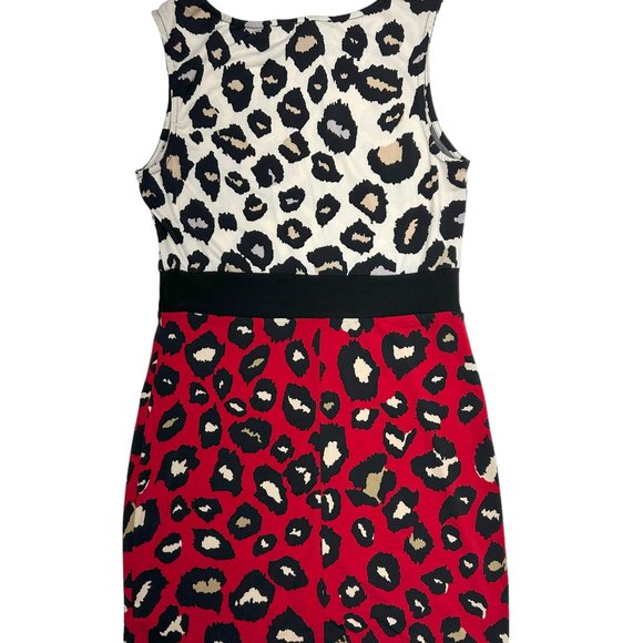 Forever 21 Contrast Cheetah Print Mini Dress (M) - Picture 2 of 7